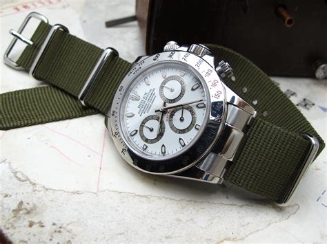 images of rolex daytona on nato straps